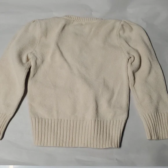 Ralph Lauren Girls Dalmatian Sweater Size 3T Cotton Puff Shoulder - Picture 10 of 16